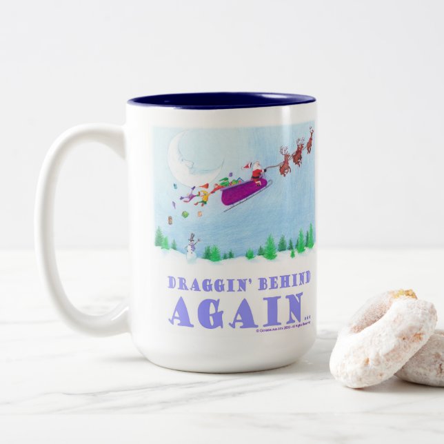 Halka efter igen Två-Tonad mugg (Med munk)