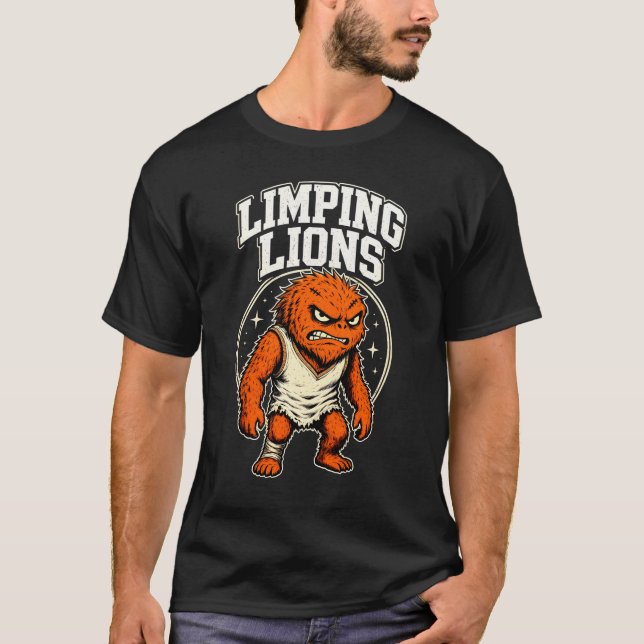 Halkande Lejon T-Shirt (Framsida)