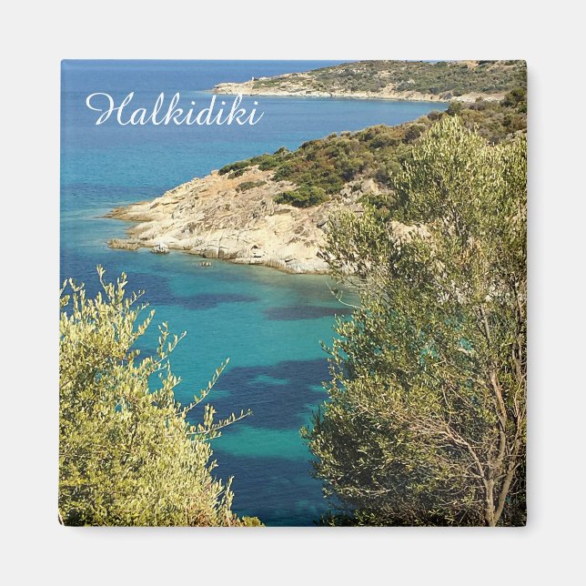 Halkidiki Fridge Magnet (Framsidan)