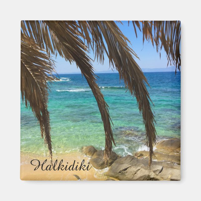Halkidiki Fridge Magnet (Framsidan)