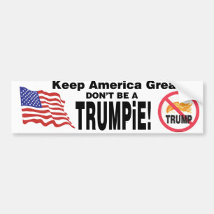 Håll Amerika som underbaren inte är en TRUMPiE! Bildekal