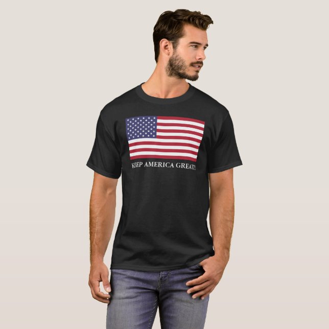 HÅLL AMERIKA UNDERBAR! T-TRÖJA T SHIRT (Hel framsida)