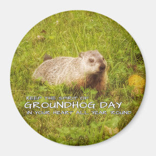 Håll anden av magneten för den Groundhog dagen Magnet