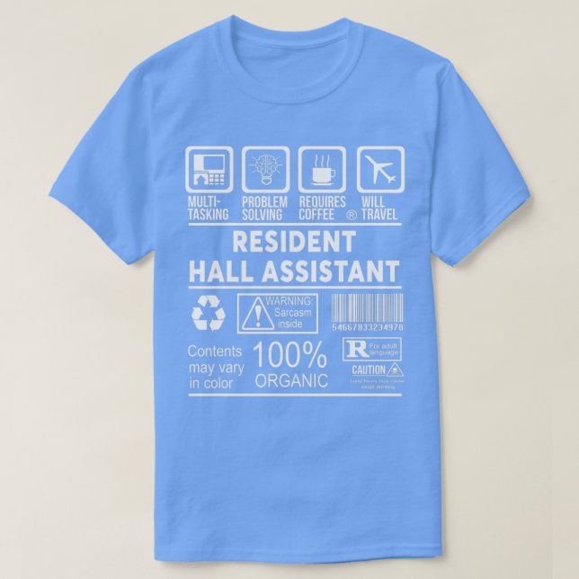 HALL ASSISTANT NICE DESIGN 2017 Classic T Shirt (Design framsida)