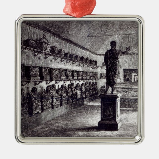 Hall av Arringatoren, Etruscan museum Julgransprydnad Metall (Framsidan)