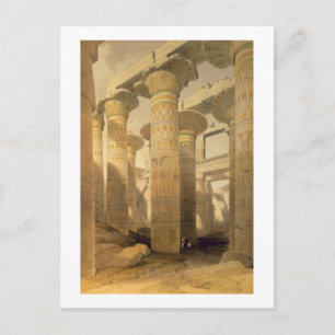 Hall av kolonner, Karnak, från "egypten och Vykort