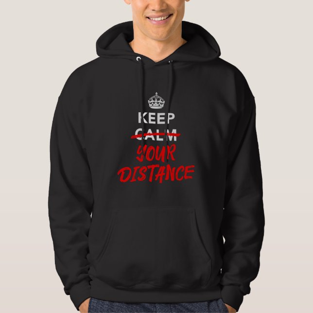 Håll Avstånd Hoodie (Framsida)