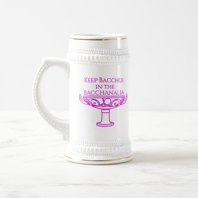 Håll Bacchus i Bacchanalia-muggen  Sejdel (Vänster)
