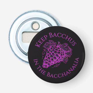Håll Bacchus i den magnetiska flaskan för Bacchana Flasköppnare