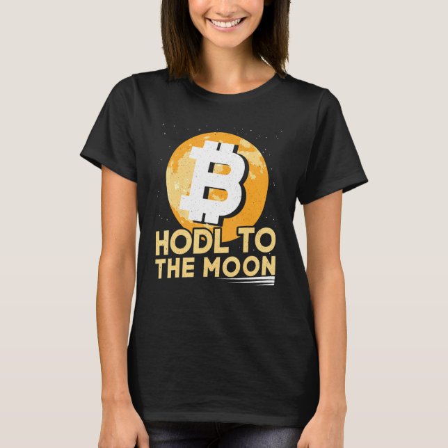 Håll bara i dig för det bästa livets bitcoin t shirt (Framsida)