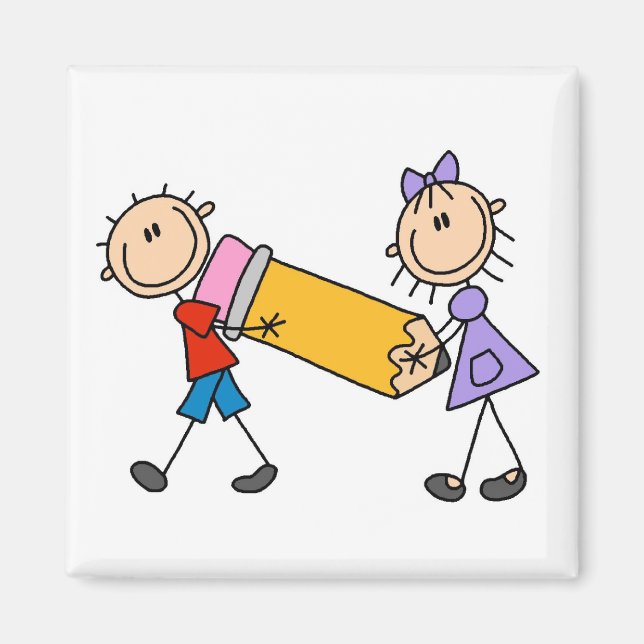 Håll barn med penna magnet (Framsidan)