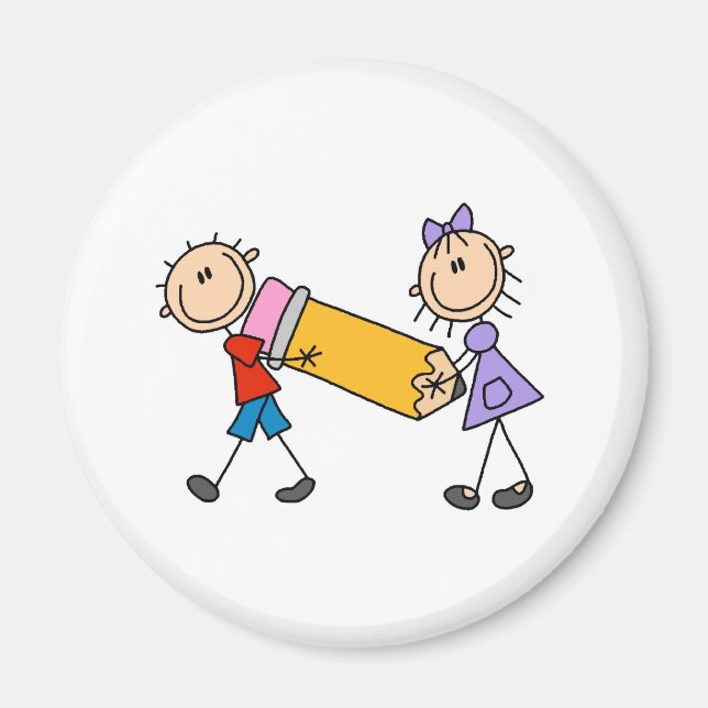 Håll barn med penna magnet (Framsidan)