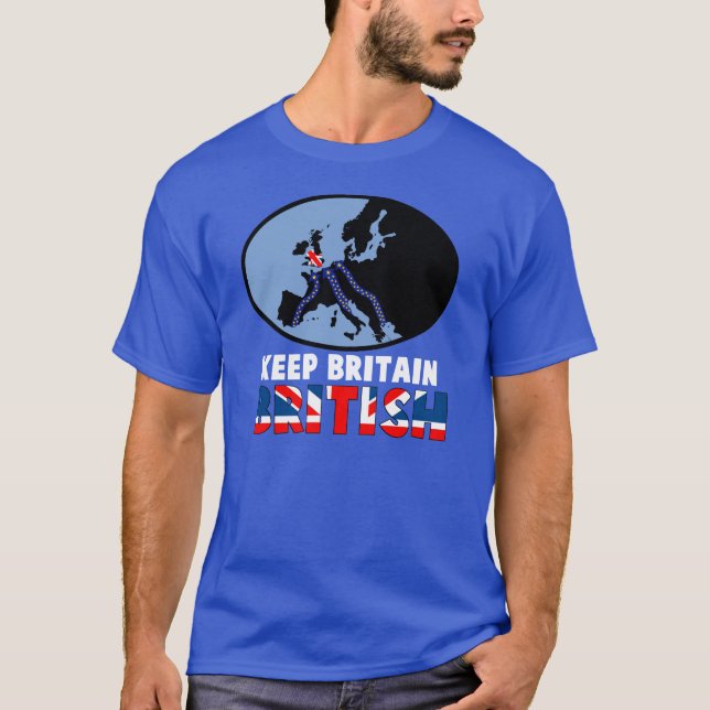 Håll Britannien brittisk T Shirt (Framsida)
