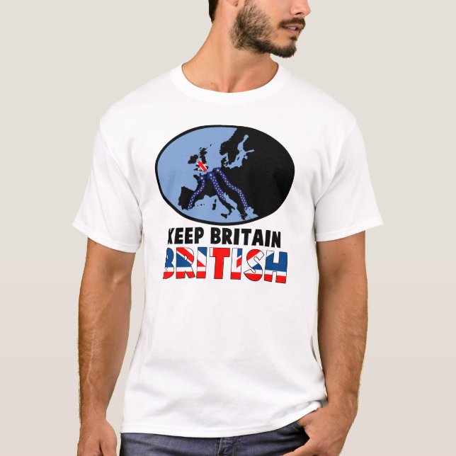 Håll Britannien brittisk T Shirt (Framsida)