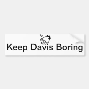 Håll Davis den tråkiga bildekalet Bildekal