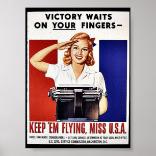 Håll dem flyget, Fröcken USA Poster