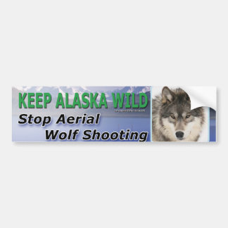 Håll den Alaska vilden Bildekal