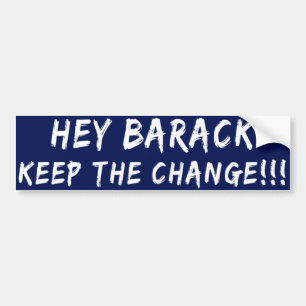 Håll den Anti Barack för ändring bildekalet Bildekal