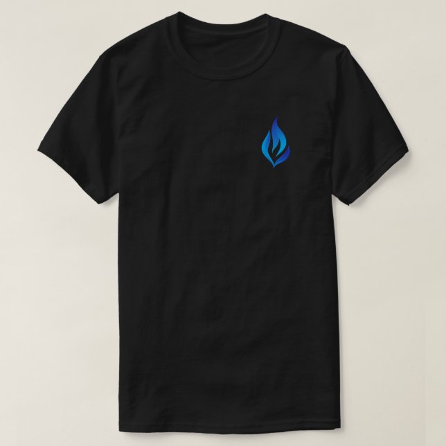 Håll den blå lågan tänd t shirt (Design framsida)
