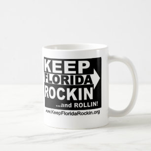 Håll den Florida Rockin muggen Kaffemugg