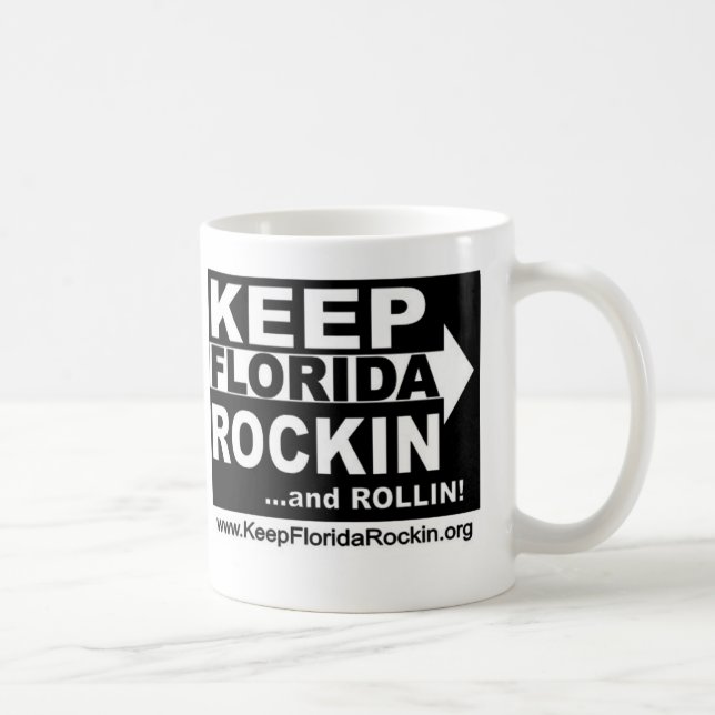 Håll den Florida Rockin muggen Kaffemugg (Höger)