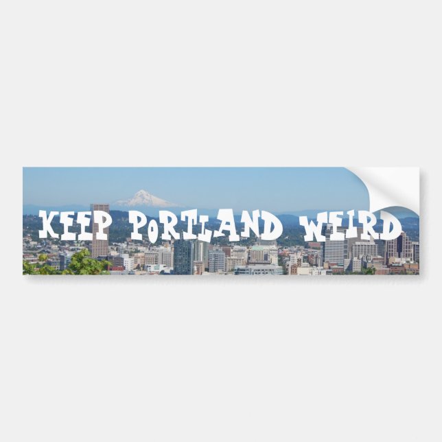 Håll den Portland konstigbildekalet Bildekal (Framsidan)