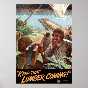 Håll det bråte kommande -- WWII Poster