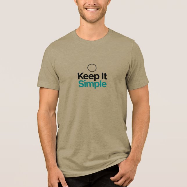 Håll Det Enkelt - Minimal Design KISS Tröja (Framsida)