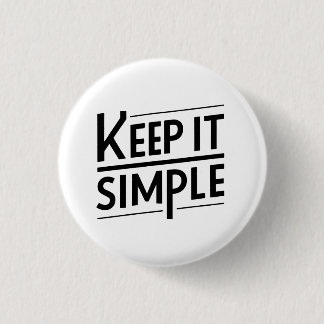 Håll Det Enkelt Minimalistisk Citatdesign Knapp