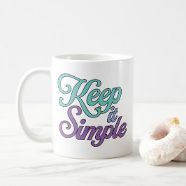 Håll det enkelt-mugg (lila) kaffemugg