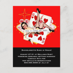 Håll det flott Las Vegas Bachelorette Inbjudningar