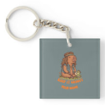 Håll Det Groovy Capybara Söt Retro Anpassad