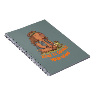 Håll Det Groovy Capybara Söt Retro Anpassad Anteckningsbok