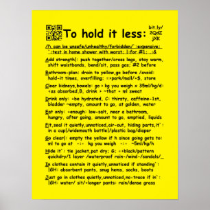 "Håll det mindre" medium poster