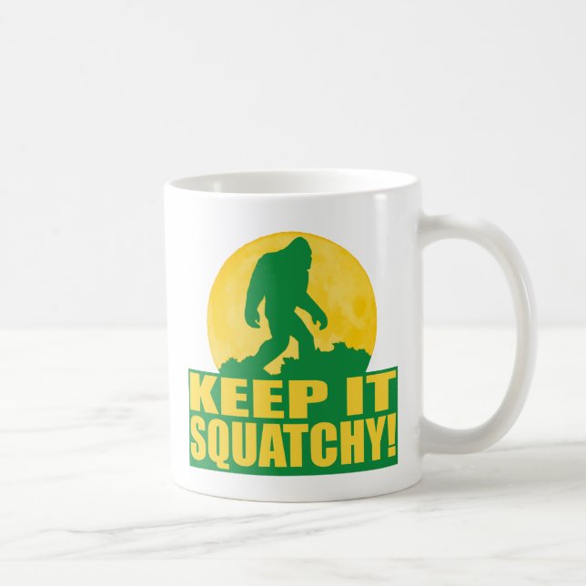 HÅLL DET SQUATCHY! Speciellt SKÄLL PÅ MÅNEupplagan Kaffemugg (Höger)