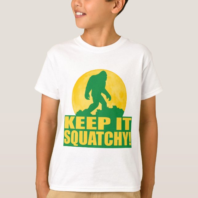 HÅLL DET SQUATCHY! Speciellt SKÄLL PÅ MÅNEupplagan Tee Shirt (Framsida)