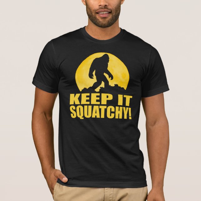 HÅLL DET SQUATCHY! Speciellt SKÄLL PÅ MÅNEupplagan Tee Shirt (Framsida)