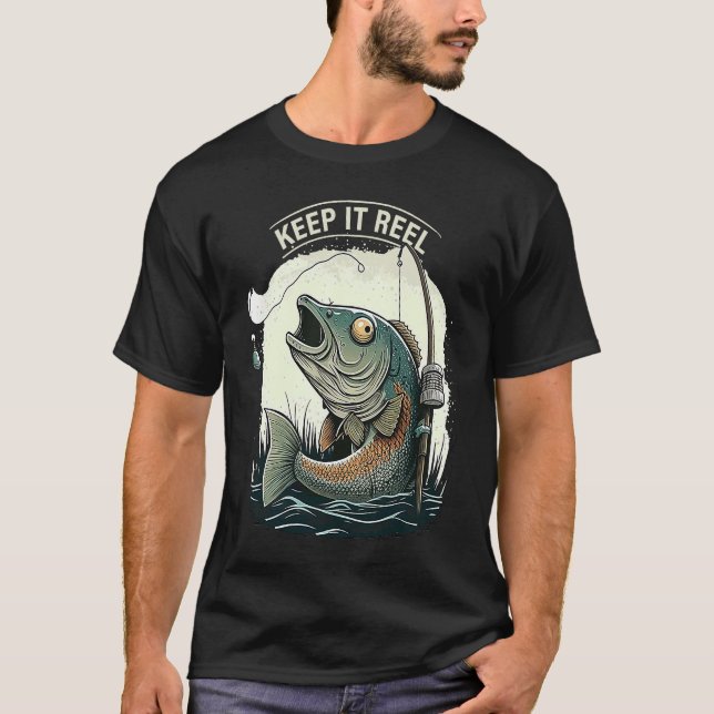 Håll det verkligt Fiske  1 T Shirt (Framsida)