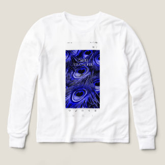Håll dig Awesome Blue Påfågel Feather Inspirerand T Shirt