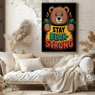 Håll dig bear-Strong Poster