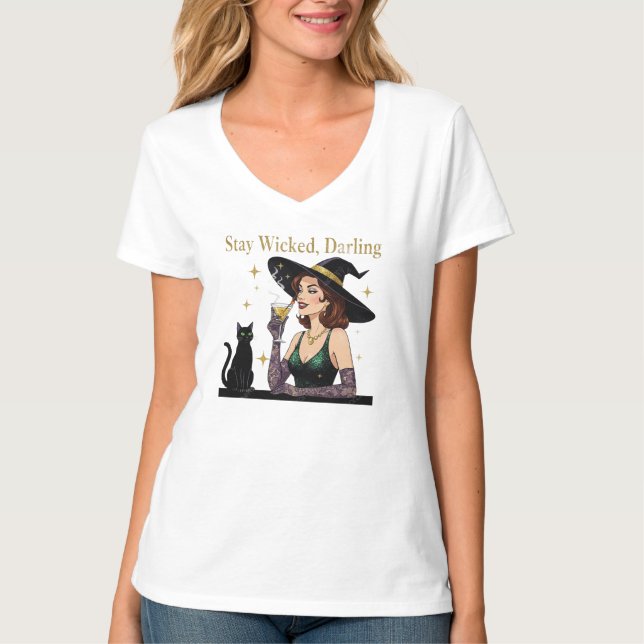 "Håll dig borta, Darling" Påstående T Shirt (Framsida)