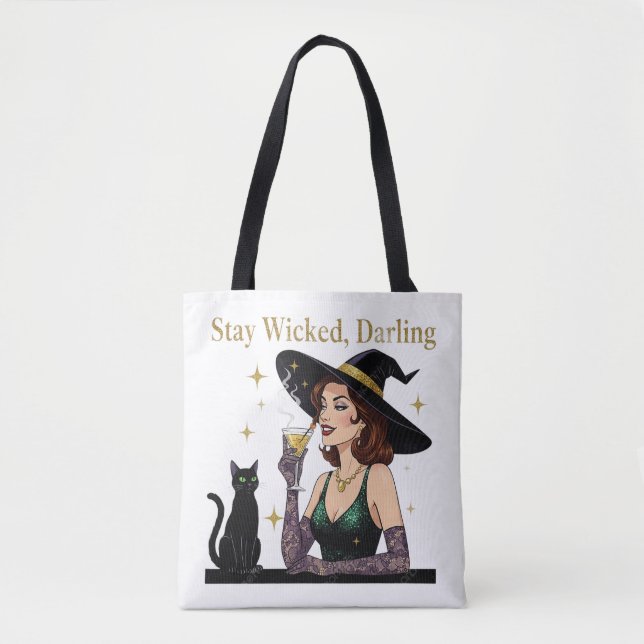 "Håll dig borta, Darling" Tote Bag Tygkasse (Framsida)