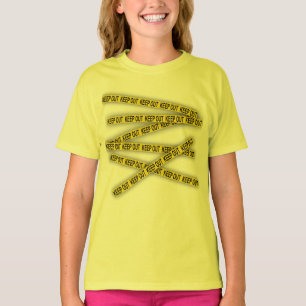 Håll dig borta från behållan, håll inte kor polisb t shirt