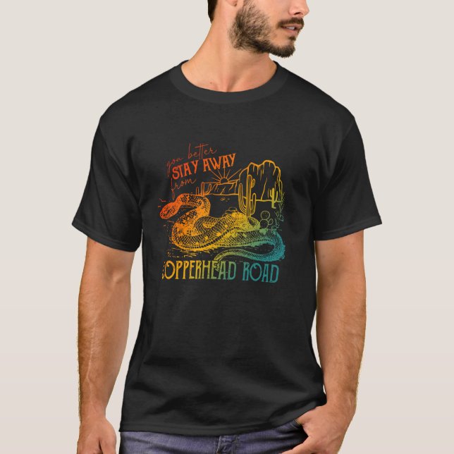 Håll dig borta från Copperhead Road Road Design T Shirt (Framsida)