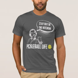 Håll dig borta från Köksfonen Pickleball Humor T Shirt