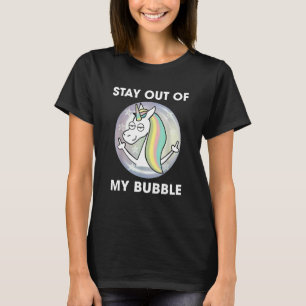 Håll dig borta från min bubble Cute Introvert Unic T Shirt