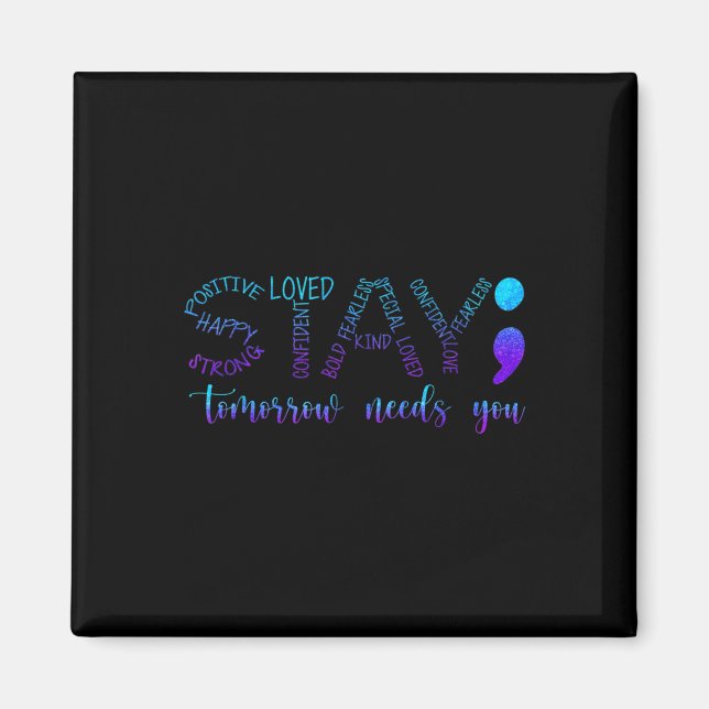 Håll dig borta från morgondagens behov magnet (Framsidan)