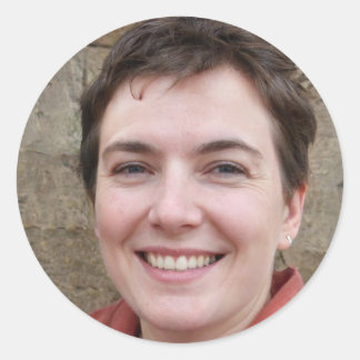 Håll dig borta, min vän runt klistermärke