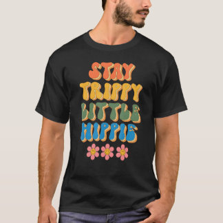 Håll dig borta Trippy Little Hippie Groovy Daisy P T Shirt