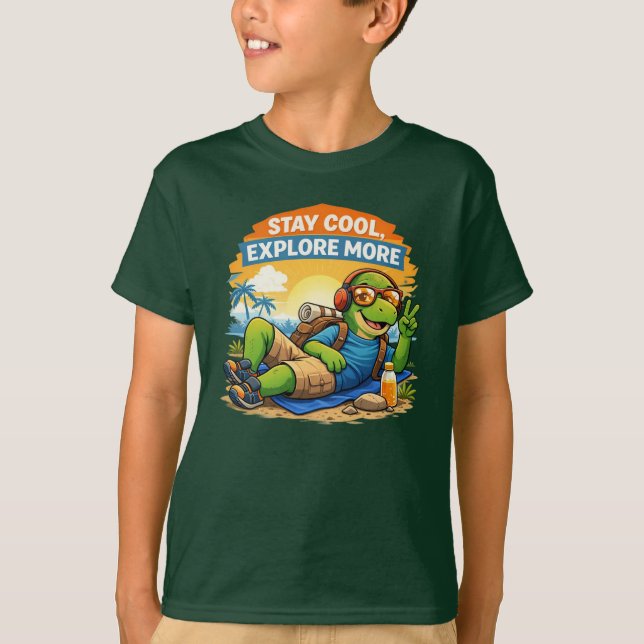 Håll dig cool Dino T Shirt (Framsida)